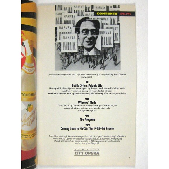 New City Opera Stagebill 1995 La Traviata Janice Hall Stephen Mark Brown Otey - Picture 3 of 7